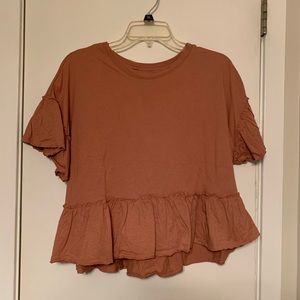 WORN ONCE - F21 peplum top